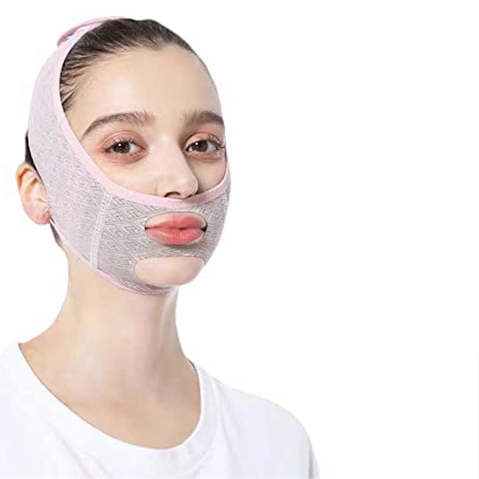 V Face Lifting Bandage Face Sculpting Sleep Mask High Elastic Double Chin Removal Strap