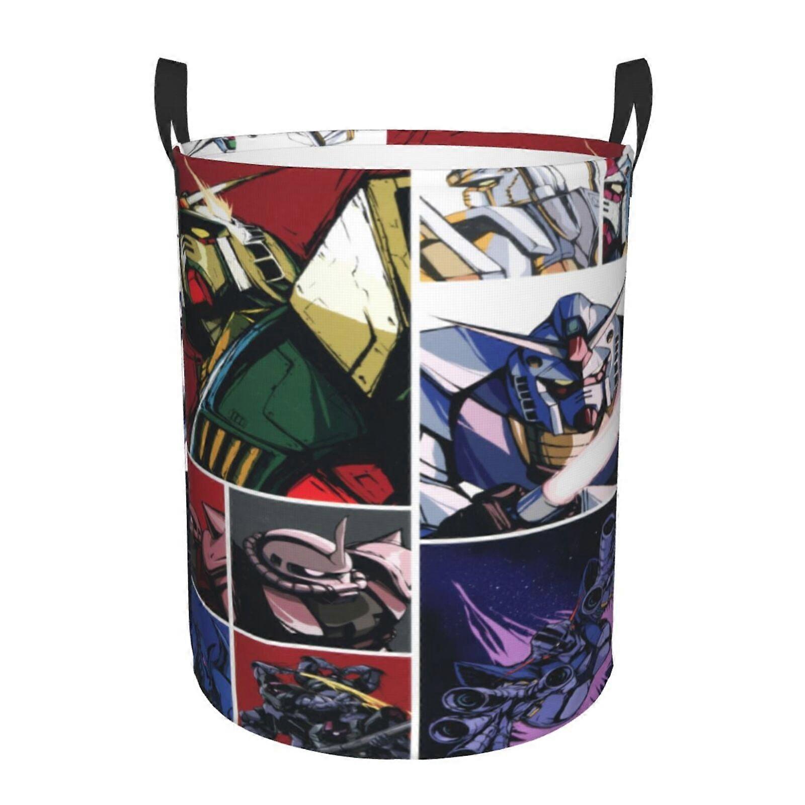 Gundam Wäschekorb, zusammenklappbarer Wäschekorb, Schmutzwäschekorb, wasserdichter Wäschekorb, faltbarer Waschkorb SYS25806