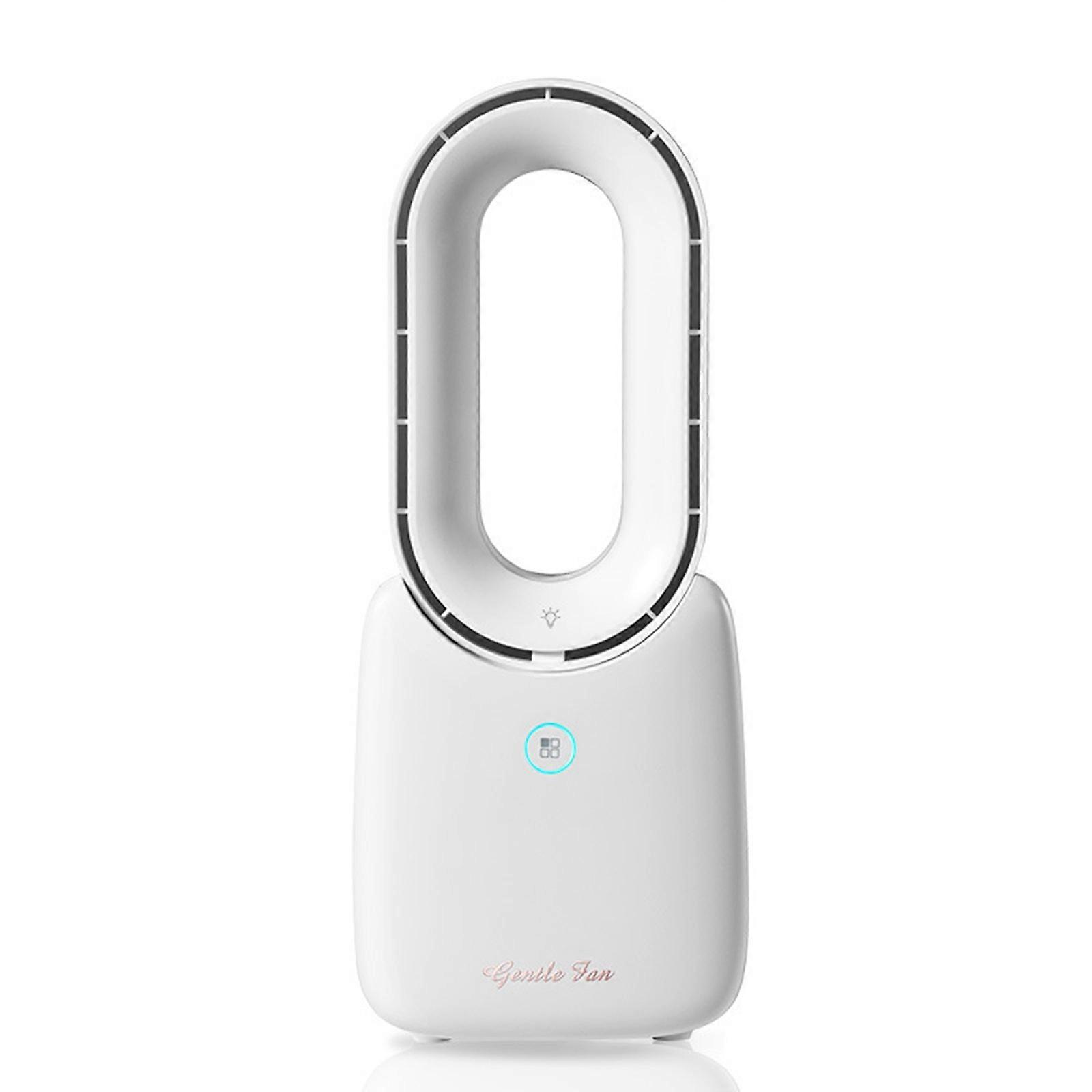 Mini Fan Cool Fan, Cool Fan With Timing Function, USB Bladeless Fan, Rechargeable Atmosphere Lamp Cooler, Room, Office, Camper Van, Bedroom