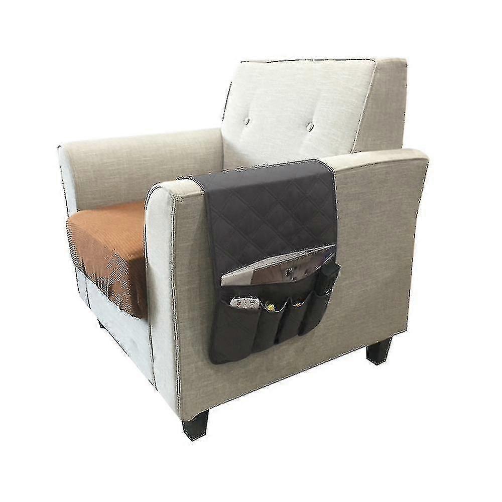 5 Pockets Sofa Arm Rest Tv Remote Control Tidy Organizer Holder Chair Couch Bag