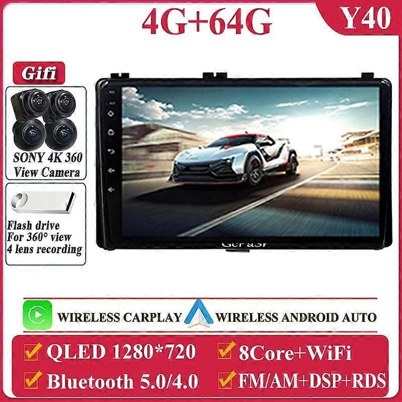 Car Radio Video Player GPS Multimedia WiFi  For Toyota Corolla Auris E180 2017 2018 2019 Wireless Android Auto Navigation Screen