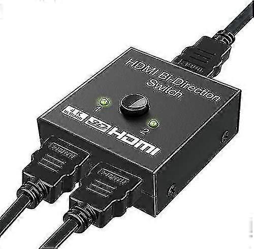 Hdmi Switch, Hdmi Splitter 4k Adapter Bidirectional 2 In 1 Out Or Switch 1 In 2 Out, Support 3d 4k 1080p, Hdcp, Hdmi Switcher For Hdtv/blu-ray Player/