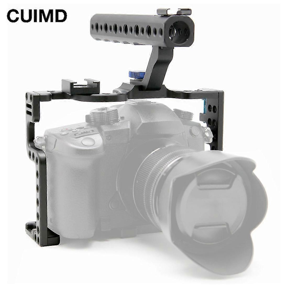 Gh5 Dslr Camera Cage With Top Handle Grip For Panasonic Lumix Gh 5 Camera Rig