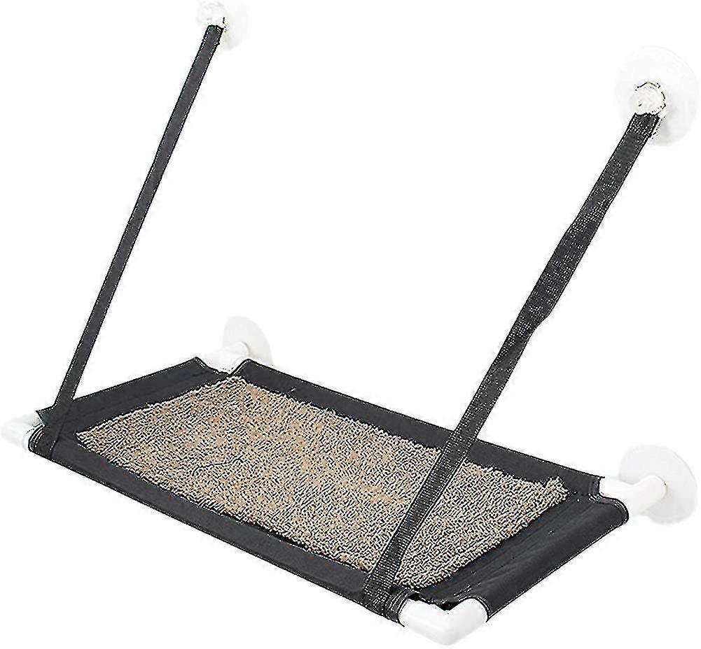 Cat Bed Window Hammock Durable Metal Frame Soft Mat Kitty Sunny Perch Cat Face