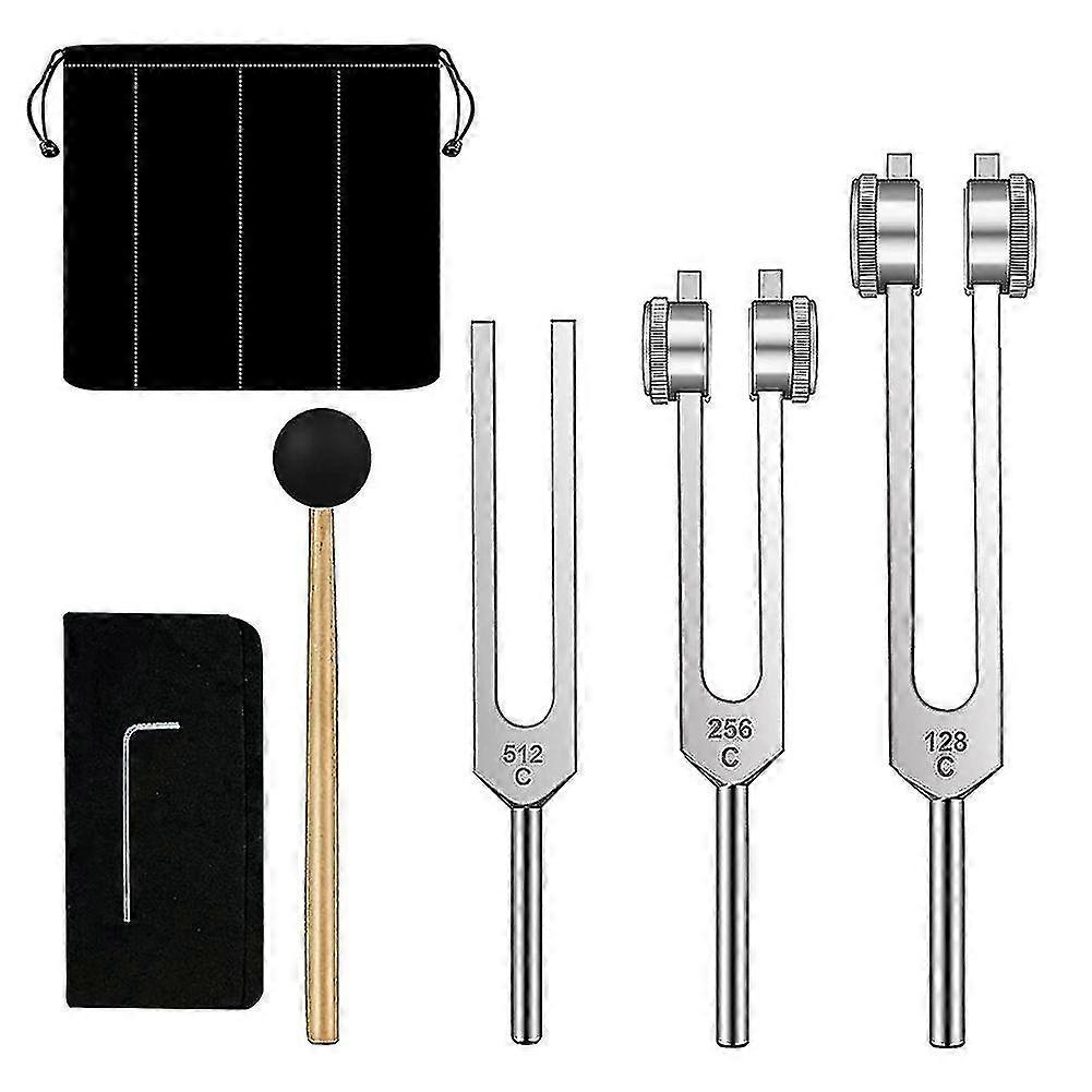 Tuning Forks Set-128 Hz,256 Hz,512hz Tuning Forks Perfect For Healing