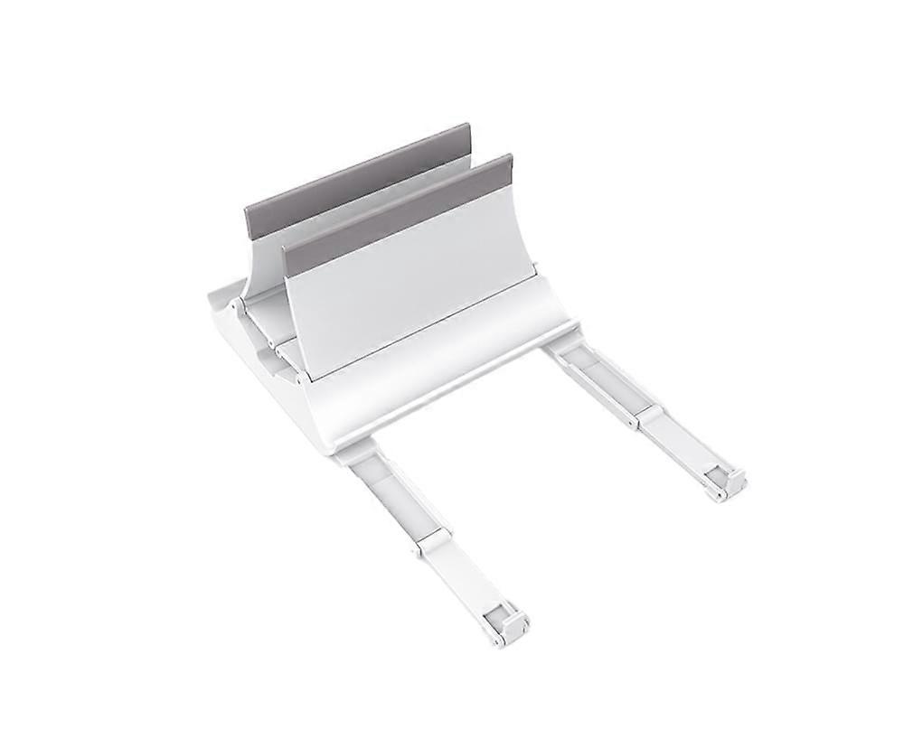 Laptop Stand Universal Non Slip Efficient Heat Dissipation Stretchable Vertical Gravity Desk Laptop Holding Stand for Office - White