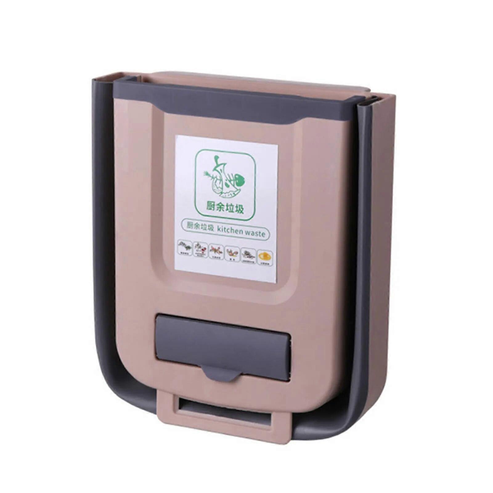 Camping Car Accessory Foldable Trash Can Large-Capacity PP Material Easy-to-clean For Caravan Motorhome Home Car Kitchen