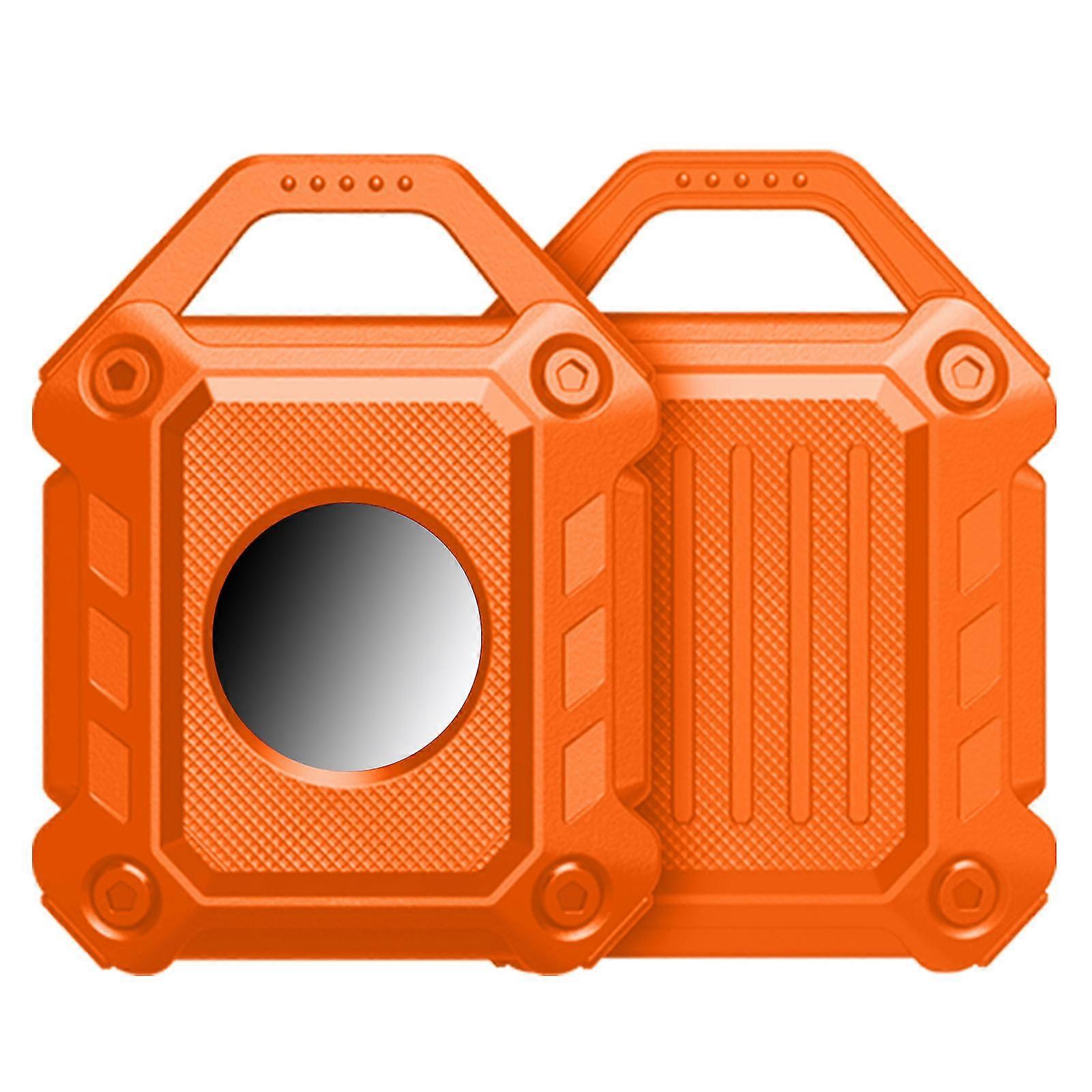 Para Airtag Leather Case Capa keychain Sleeve Shell Skin Tracker-protector Cover