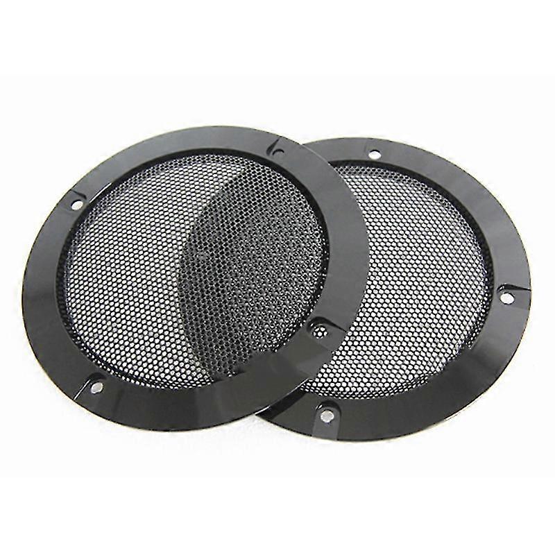 2pcs 4 Inch Speaker Speaker Grille Speaker Replaceable Round Speaker Protection Grille