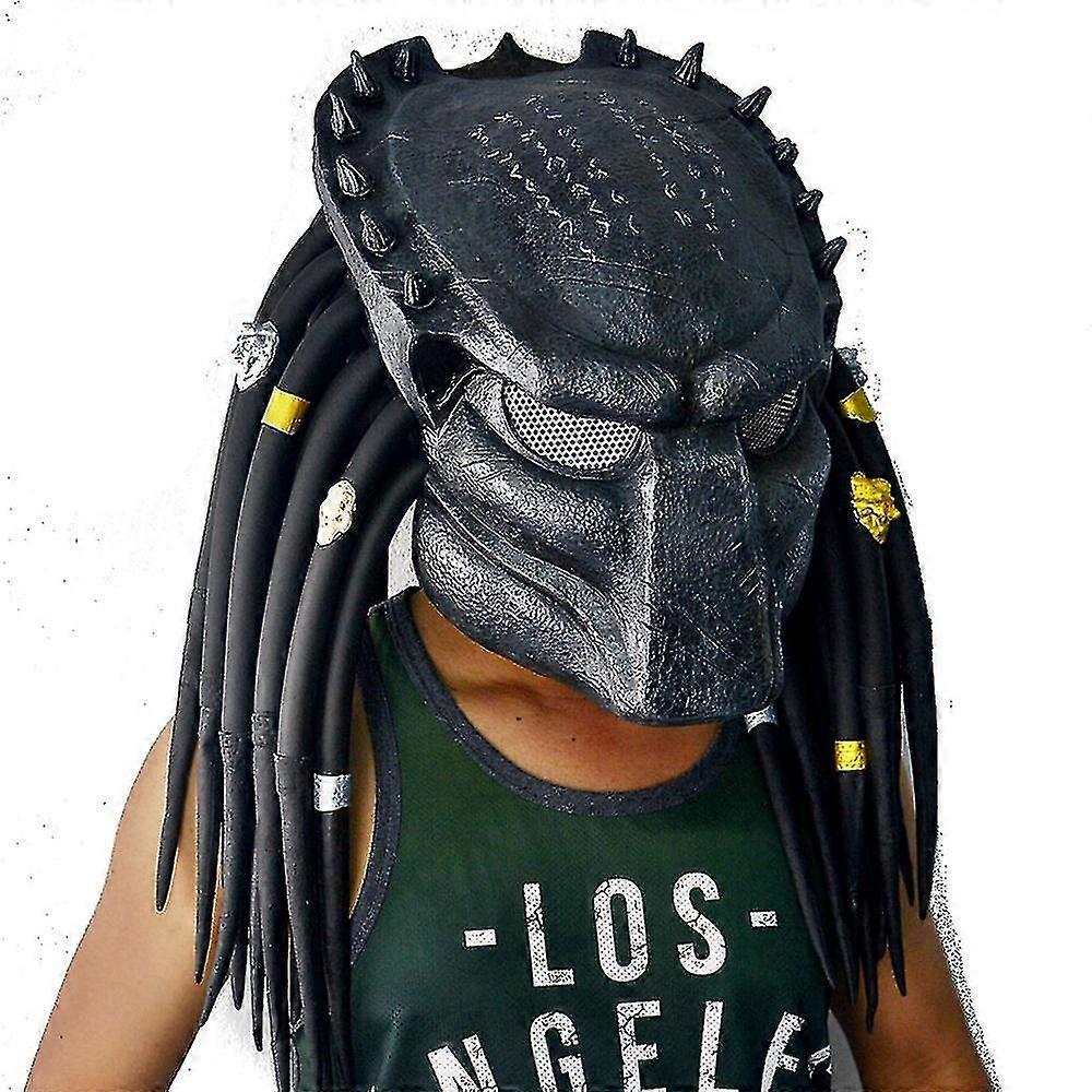 Predator Helmet Replica Mask Latex Mask Halloween Cosplay Costume Prop Latex