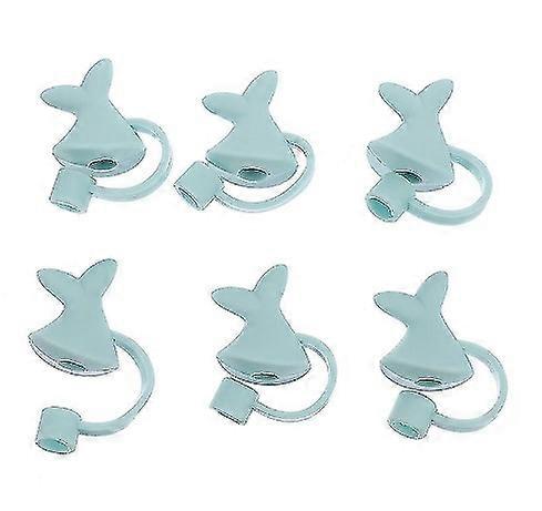 6pcs Silicone Straw Plug