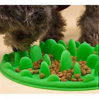 Pet Feeder Anti-choke Pet Bowl For Feeding Dogs & Cats (25 X 18cm),green