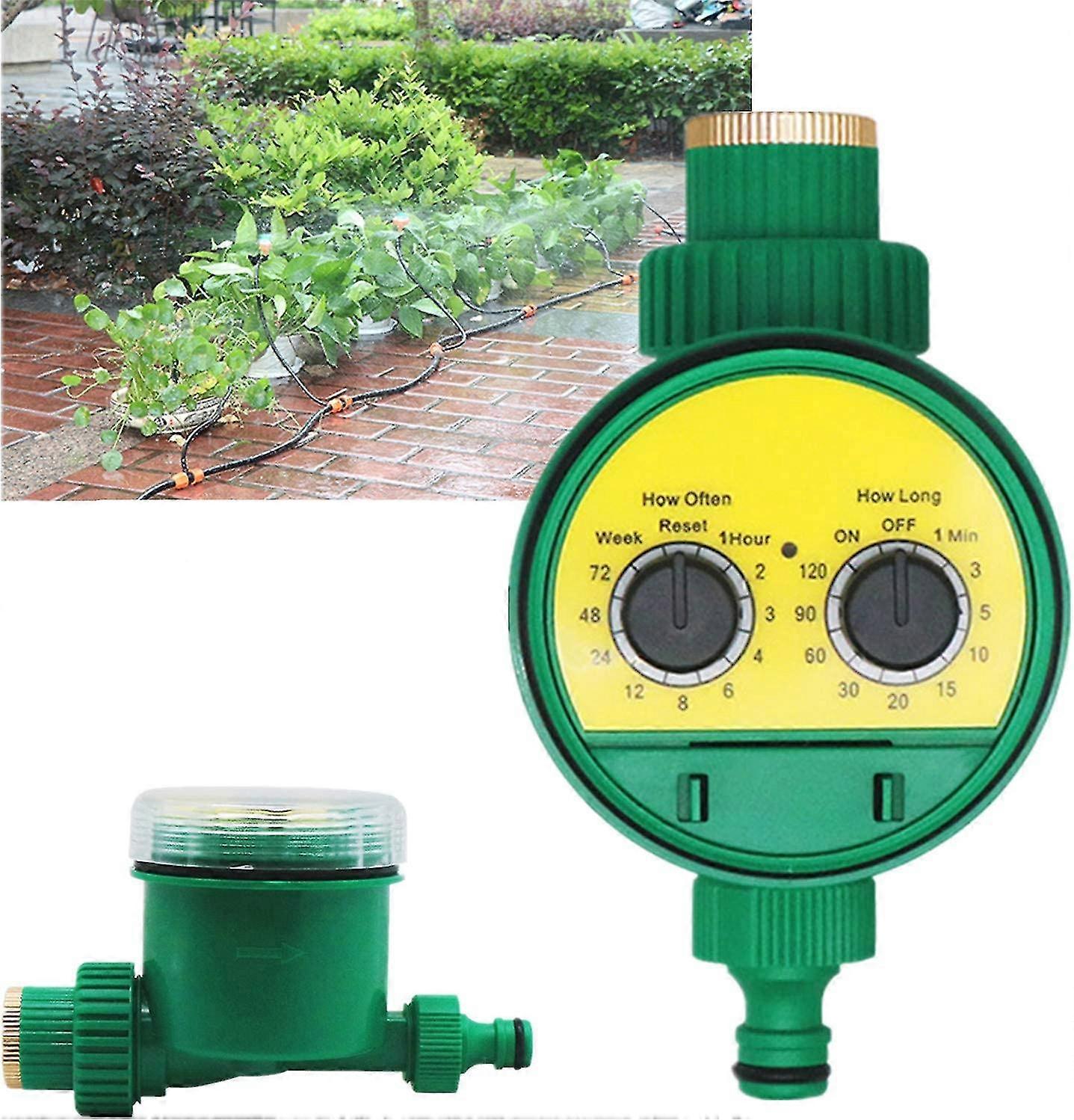 Water Timer, Outdoor Watering Controller Automatic Sprinkler Electronic Hose Timer, Multiple Programs For Garden Greenhouse Vegetable Plant Lawn Lands