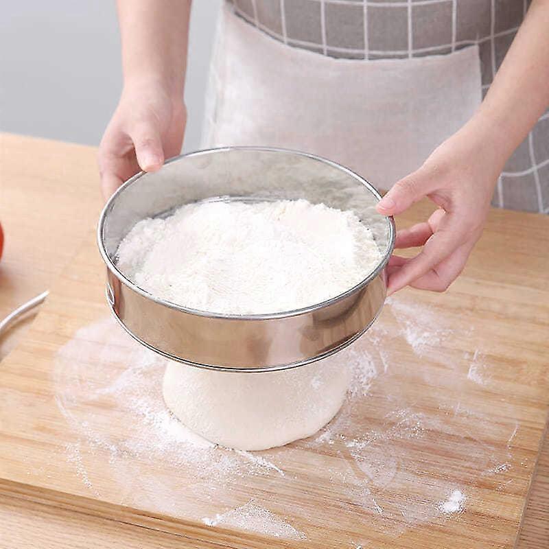 1pc Stainless Steel Flour Sieve Kitchen Fine