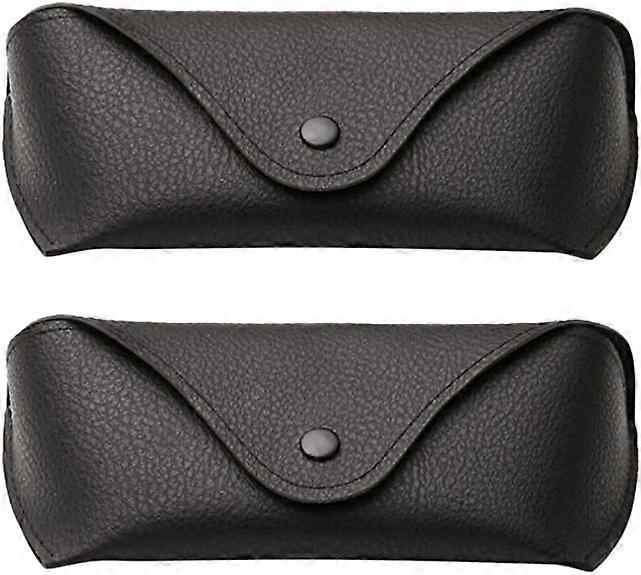 2 pcs Portable Glasses Cases (Black)