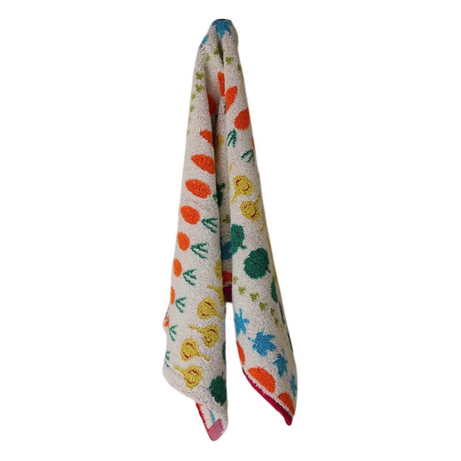 Bath Towel Water Absorbent Double-sided Printed Thick Super Soft Skin-touch Wash Face Eco-friendly Cotton Face Bath Towel for Home KAESI
