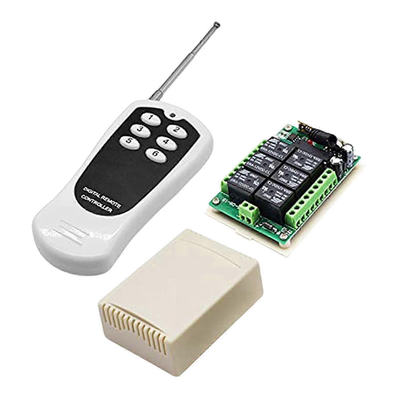 RF Remoting Control Switch 6 Channel Switch for Electric Doors Appliances Fans