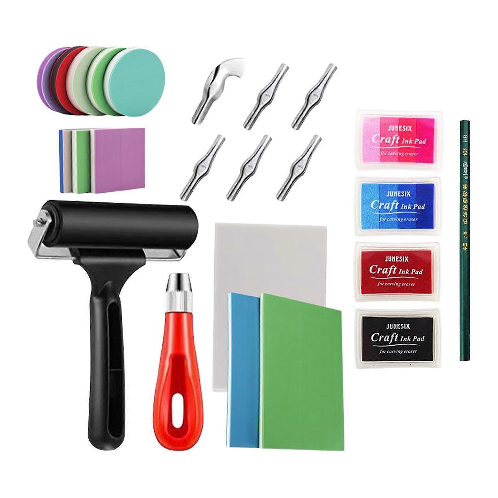 Rubber Stamp Making Kit Rubber Carving Blocks for Stamp  Option 2