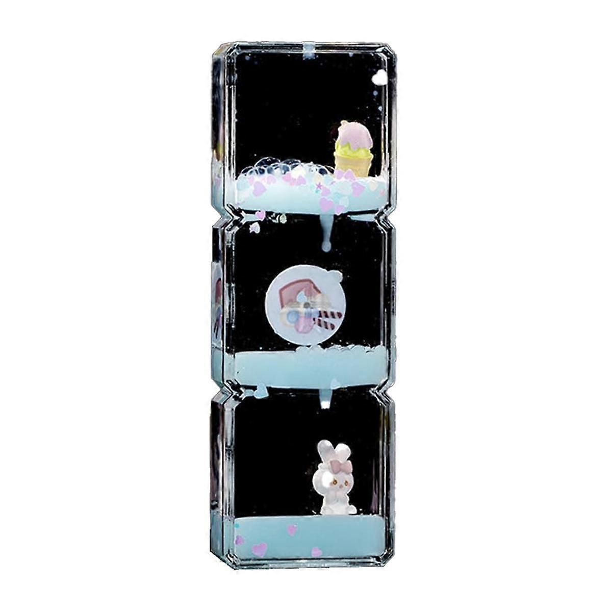 Mini Cartoons Liquid Hourglass, Hourglass for Kids, Cartoon Hourglass Toy, Office/Home Desktop Deco
