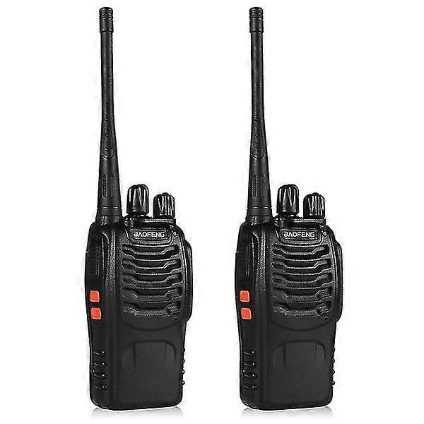 Rechargeable Long Range Two-way Radios With Earpiece 2-4 Pack Uhf 400-470mhz Walkie Talkies Li-ion Battery And Charger Included