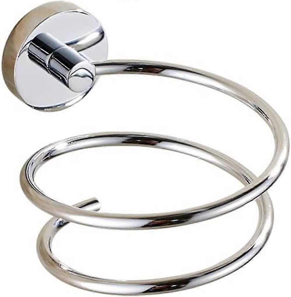 クロム壁掛けヘアドライヤーホルダー、304ステンレススチールヘアドライヤーストレージ/ホルダー