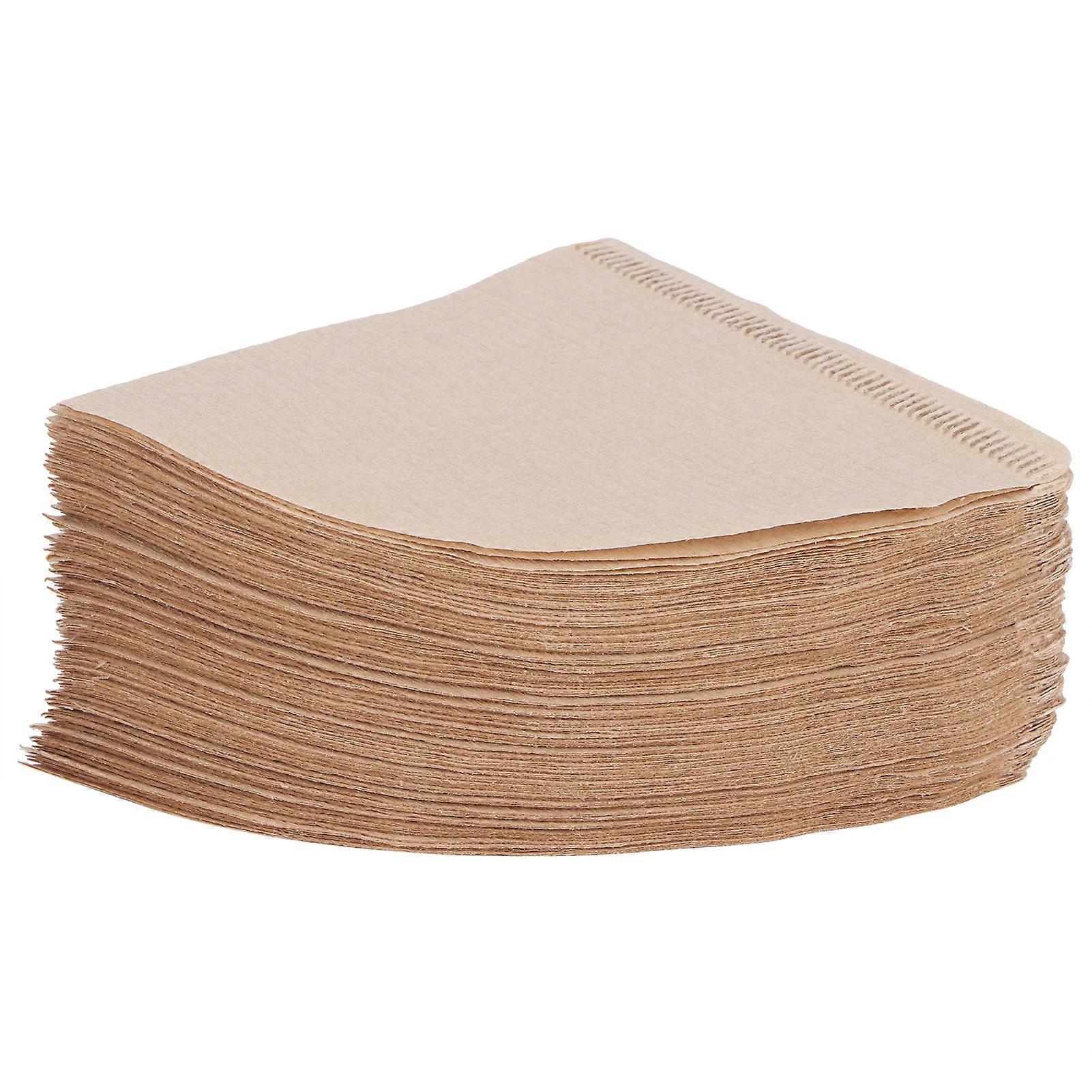 100Pcs Coffee Filter Paper Cone Shaped Disposable Coffer Filters Accessory 14x10cm