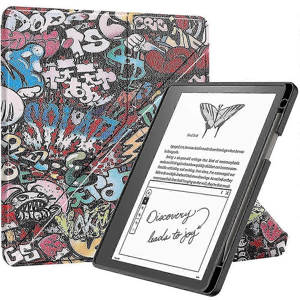 For Kindle Scribe 2022 Cover 10.2 Inch Multi-folding Stand Soft Pu Leather
