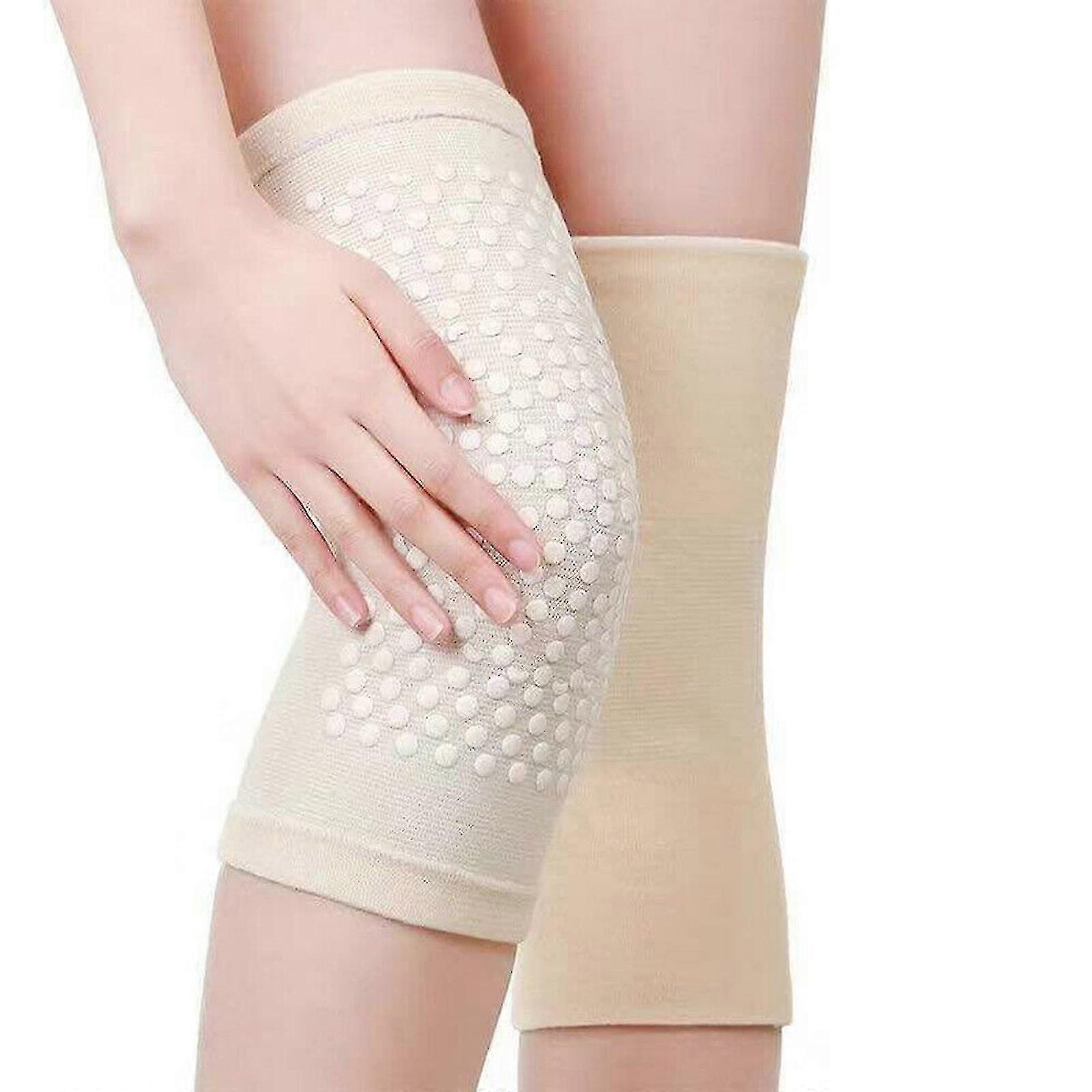 2 Pcs Knee Pads Tourmaline Self Heating Knee Pads Warm For Arthritis  Pain Reliefs Knee