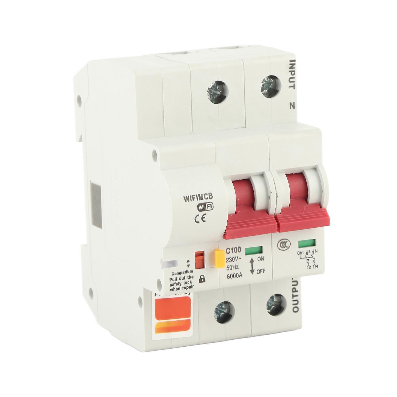 WIFI Circuit Breaker Remote Phone APP Control AC220V PA66?DSM Flame Retardant Shell