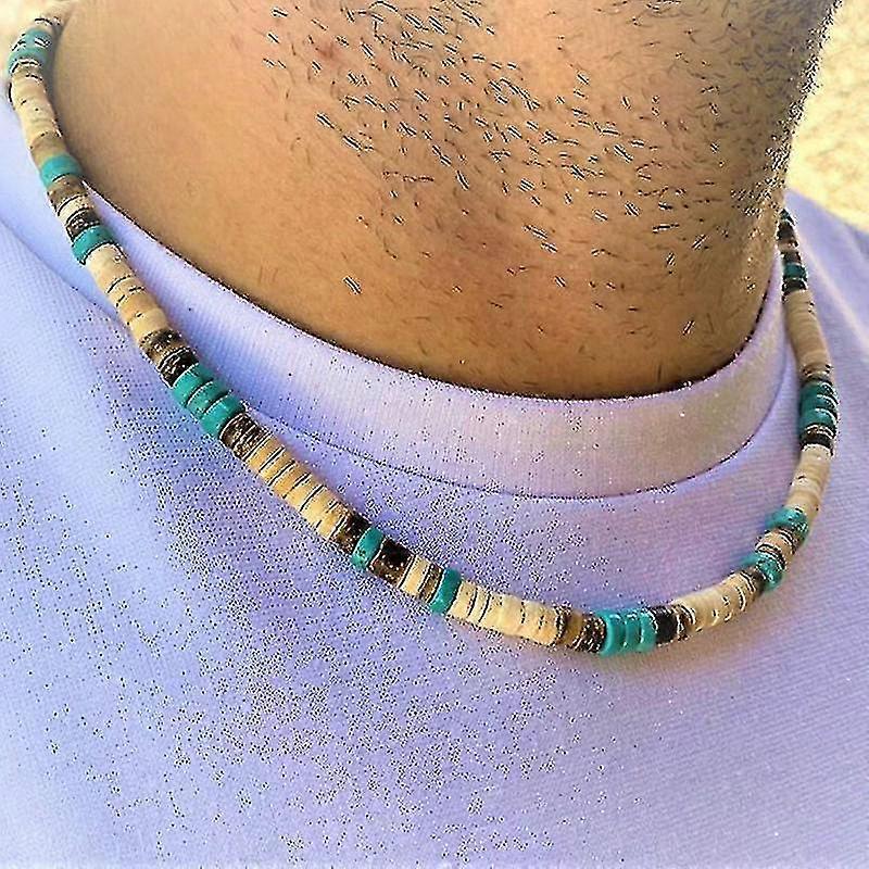 Pánsky korálkový náhrdelník Náhrdelník Africký náhrdelník Surfer Náhrdelník Pánsky Náhrdelník