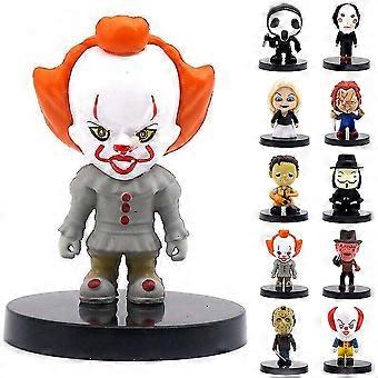 10pcs Horror Movie Halloween Bride Of Chucky Action Figure Model Toys Set Ornamento Home Decoration Gifts-c
