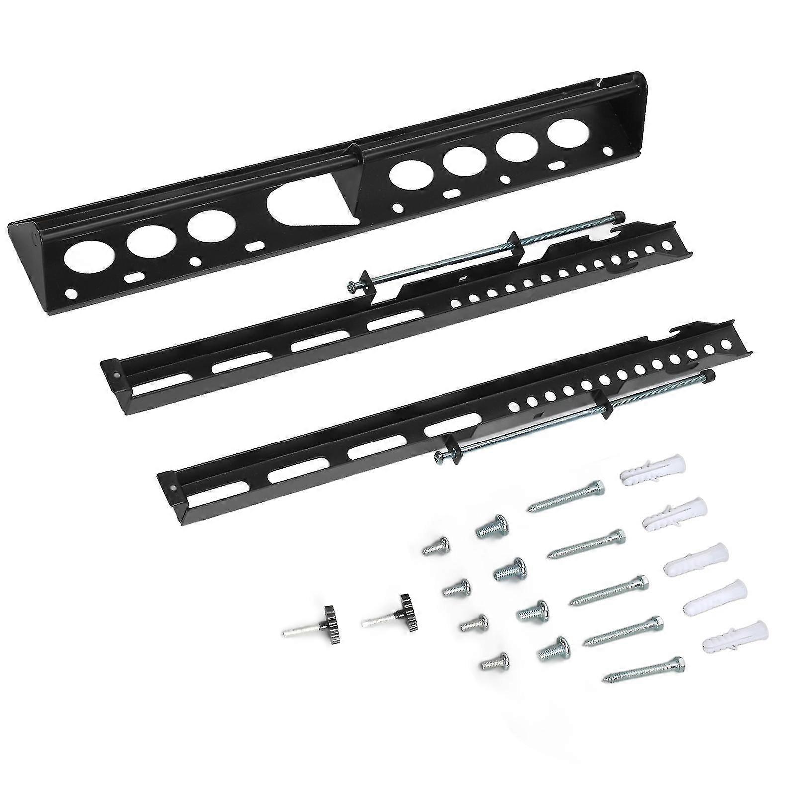 Black Adjustable Universal TV Wall Mount Bracket - Easy Assembly
