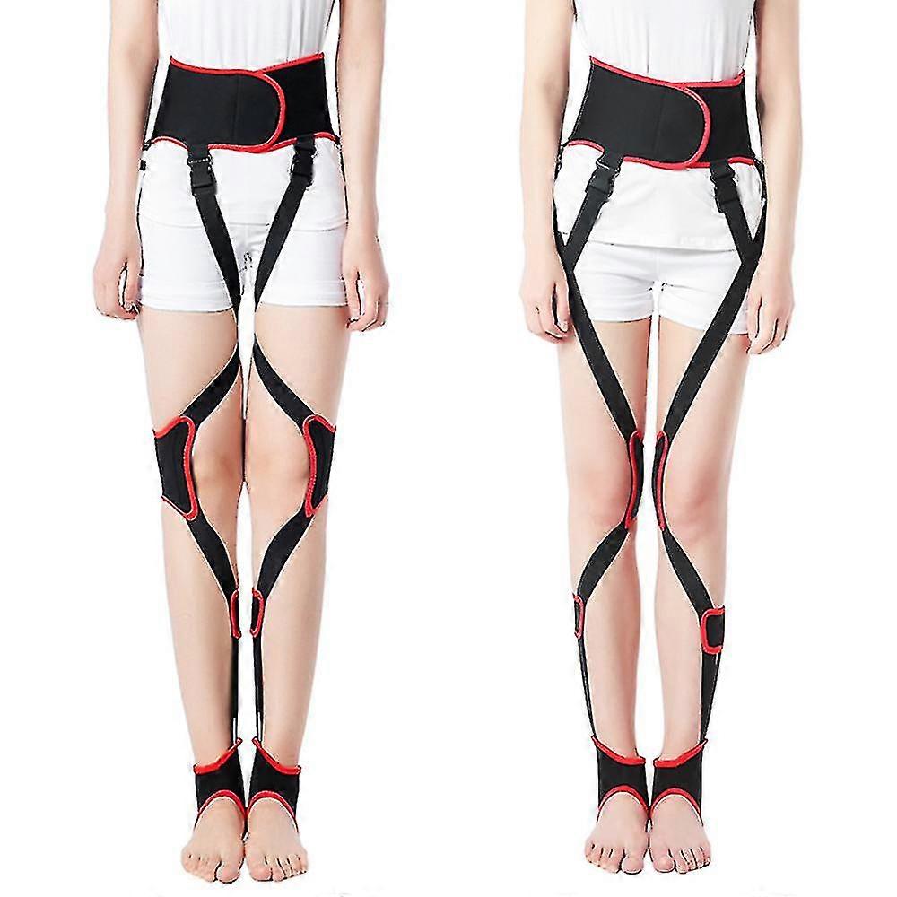 1pcs O/x צורת רגל תיקון רצועה חגורה קשת ברך Valgum יישור תנוחה מתקנת יופי רצועת רגליים