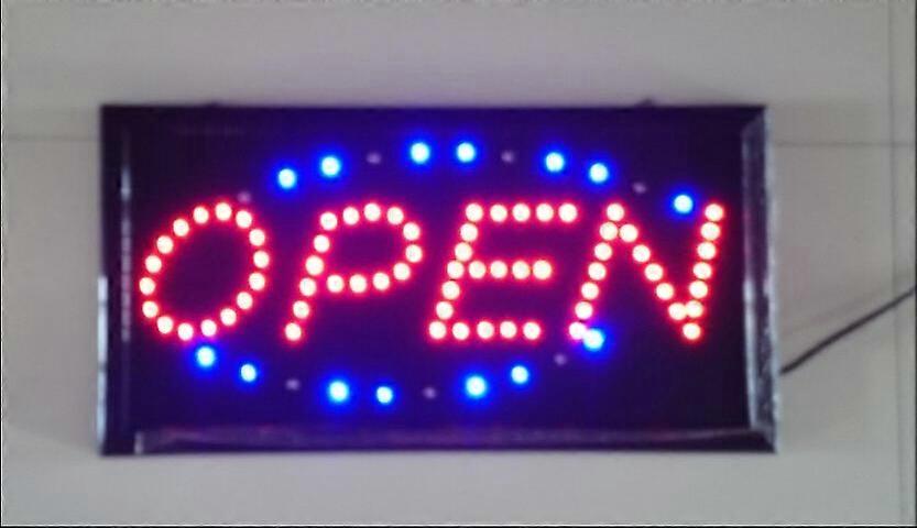 Neon Lights LED Animated Open Sign Customers Attractive Sign Store Shop Sign