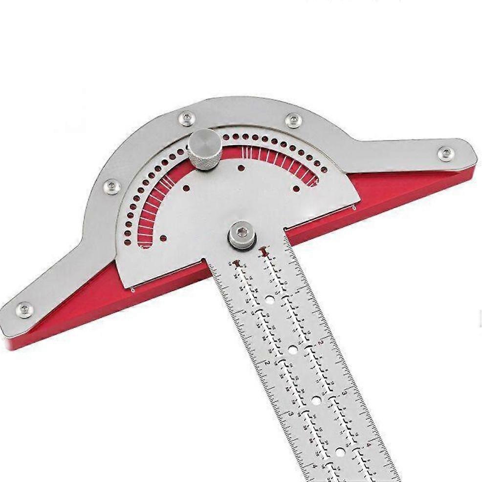 Protractor Angle Detector Woodworking Edge Ruler Multifunctional Angle Measuring Tool