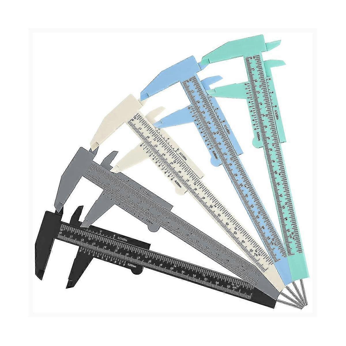 Eyebrow Measuring Ruler Brow Mapping Ruler Tool Mini Vernier Caliper Double Scale Ruler For Student