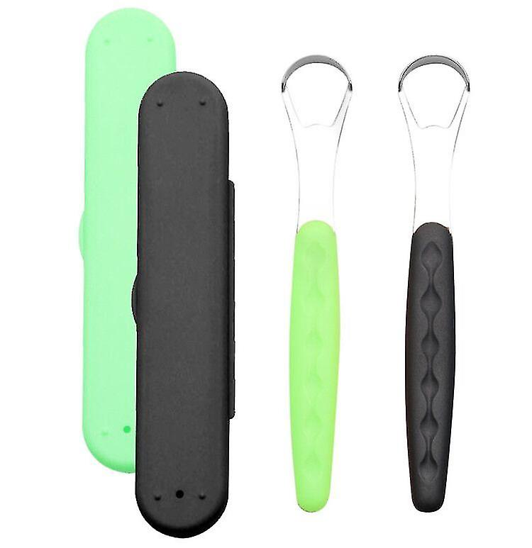 Tongue Scraper Cleaner,dental Eliminate Bad Breath (2 Pcs)