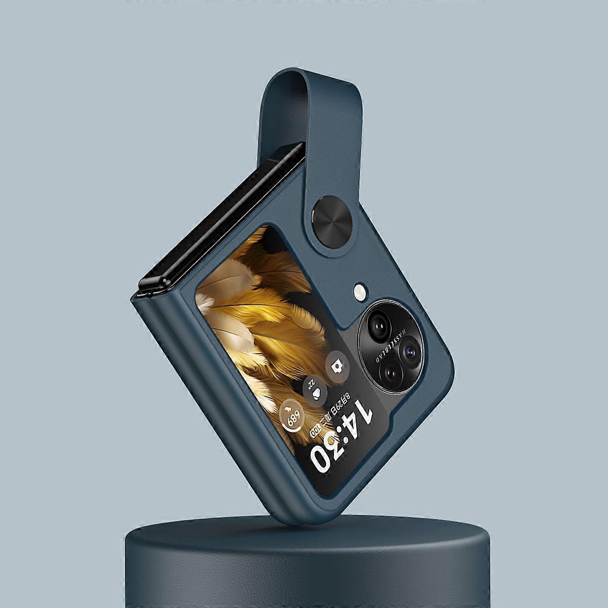 Hand Strap Leather Phone Case For OPPO  Find N3 Flip