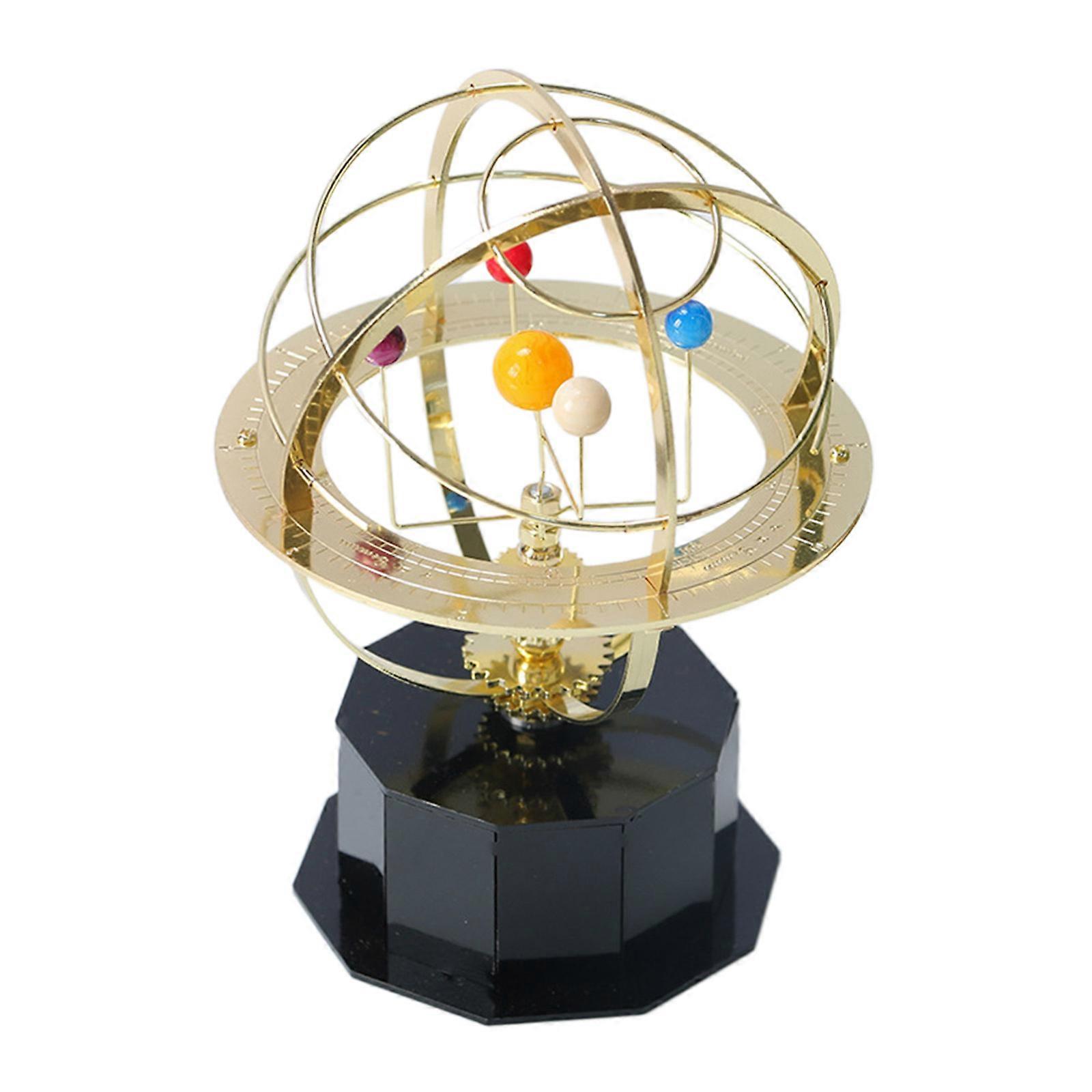 Solar System Planet Perpetual Motion Tabletop Ornament Rotation Swing Globe Toy