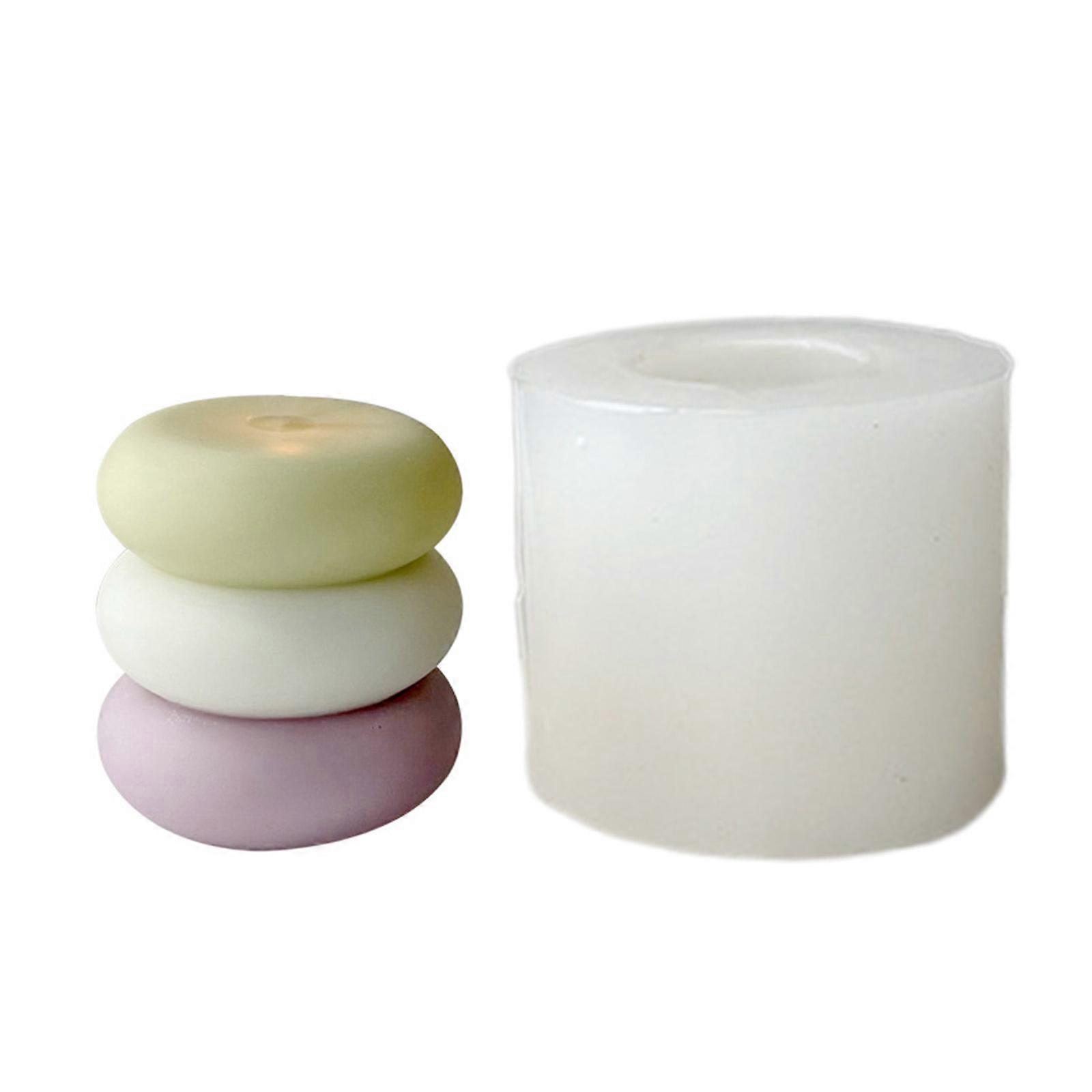 Three-layers Round Panel Candle Mold Modern Candle Molds for Candle Making DIY-