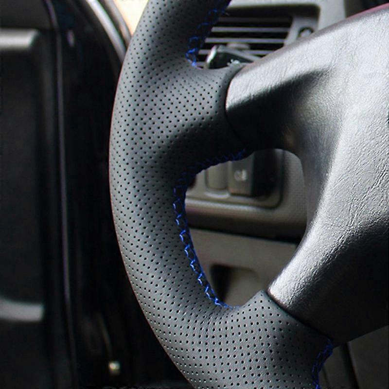 Black Artificial Leather Steering Wheel Cover For Mitsubishi L200, SPajero, Pinin - MEWANT