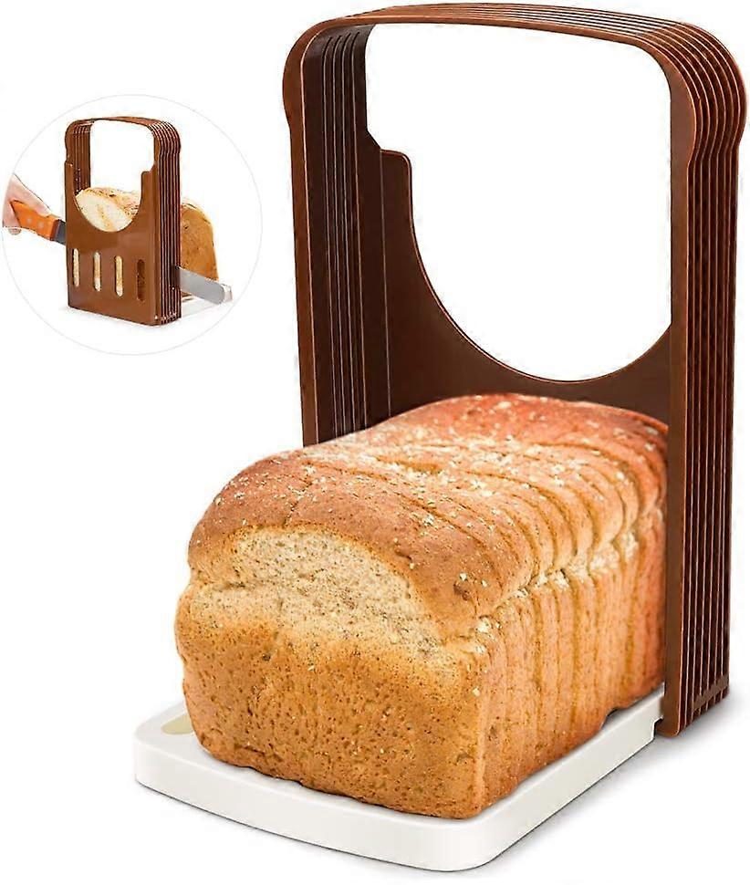 Slicing Machine, Folding Adjustable Bread Slicer, Fast Slicing, Thickness Uniformity, Bread Slicer Knife, Bagel Sandwich Toast Slicer, Bread Cutter