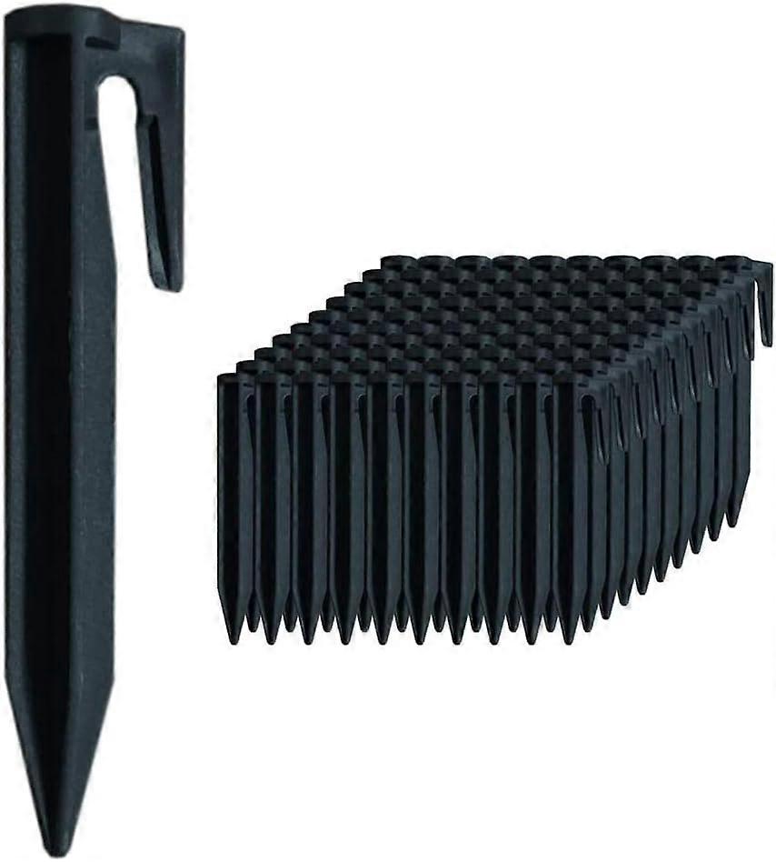 100 Pack Ground Stake Ground Anchors Garden Fixing Stake Robot Lawn Mower Accessories for Fixing Perimeter and Search Wire, Weed Cloth Fixing