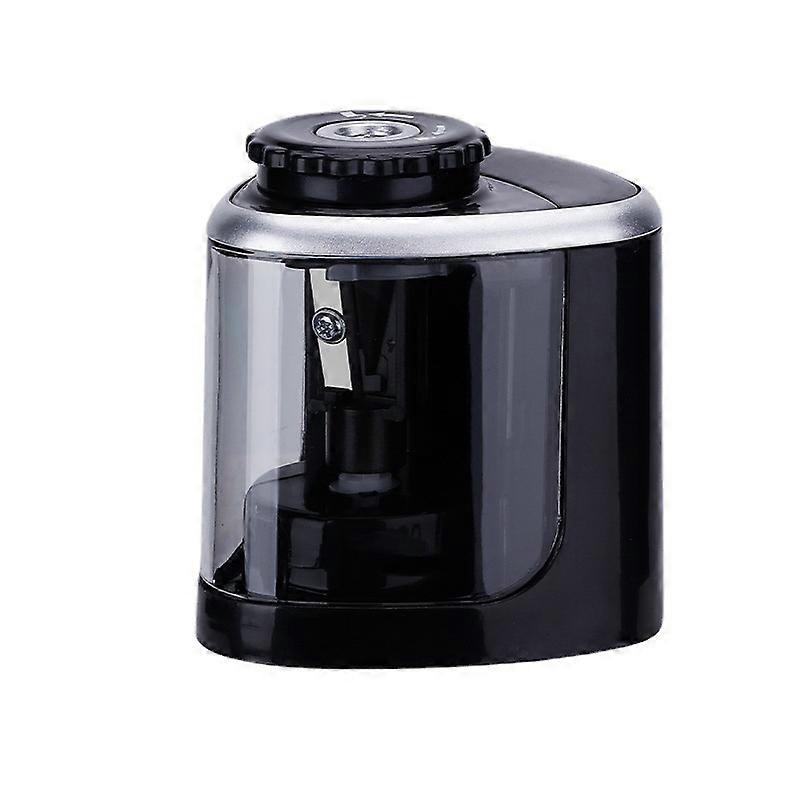 Black Portable Electric Pencil Sharpener for Kids, Cordless Automatic Pencil Sharpener for School, Home, Office, Classroom and More