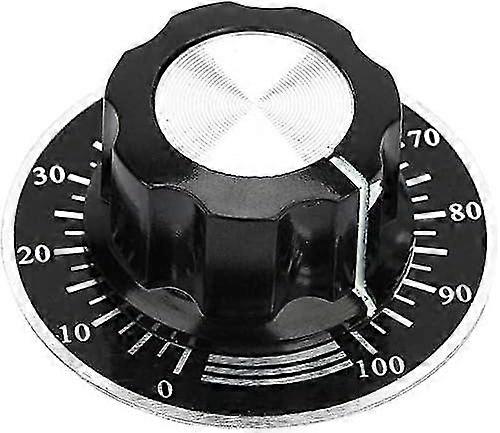 5pcs Potentiometer Knob 27mm Knurled Potentiometer Knob Volume Control Rotary Cover With Digital Dial