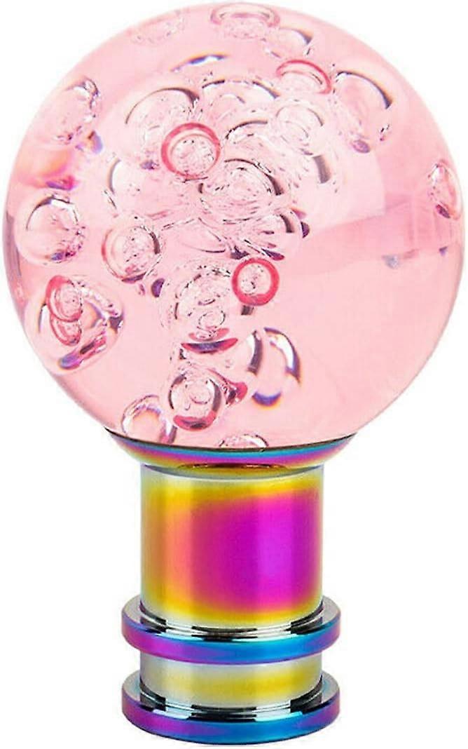 Στρογγυλός χειρωνακτικός επιλογέας εργαλείων σφαιρών φυσαλίδων αλλαγής ταχυτήτων Knob ακρυλικός στρογγυλός σφαιρών με 3 προσαρμογείς Universal Fit για το χειρωνακτικό αυτοκίνητο