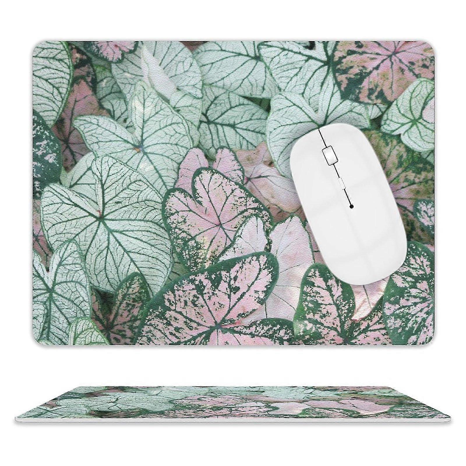 Lotus Leaf Print Mouse Pad