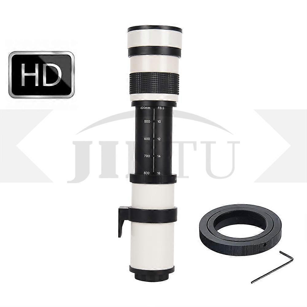 Télescope téléobjectif JINTU 420-800mm f/8.3 pour Samsung NX-5 NX-20 NX-30 NX-100 NX-200 NX-210 NX-300 NX-1000 NX-1100 NX-2000