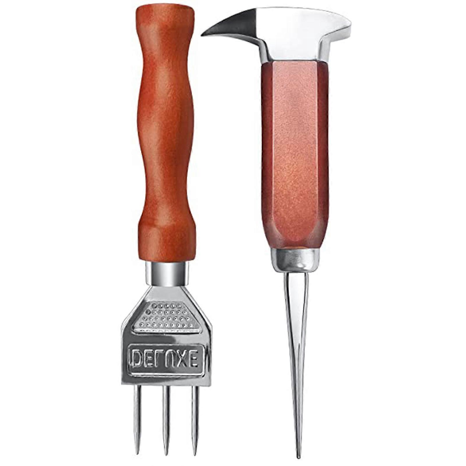 2Pcs Ice Pick High Durability Rust-proof Stainless Steel Easy-Grip Ice Piton Tea Cake Needle Ice Breaking Tool Kitchen Supplies