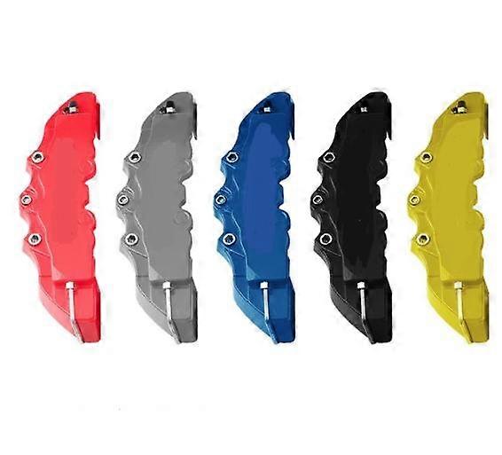 4pcs ABS Plastica Universale 3D Stile Anteriore Posteriore Pinza Freno A Disco Kit Di Copertura, 8 Colori Blu 2pcs L